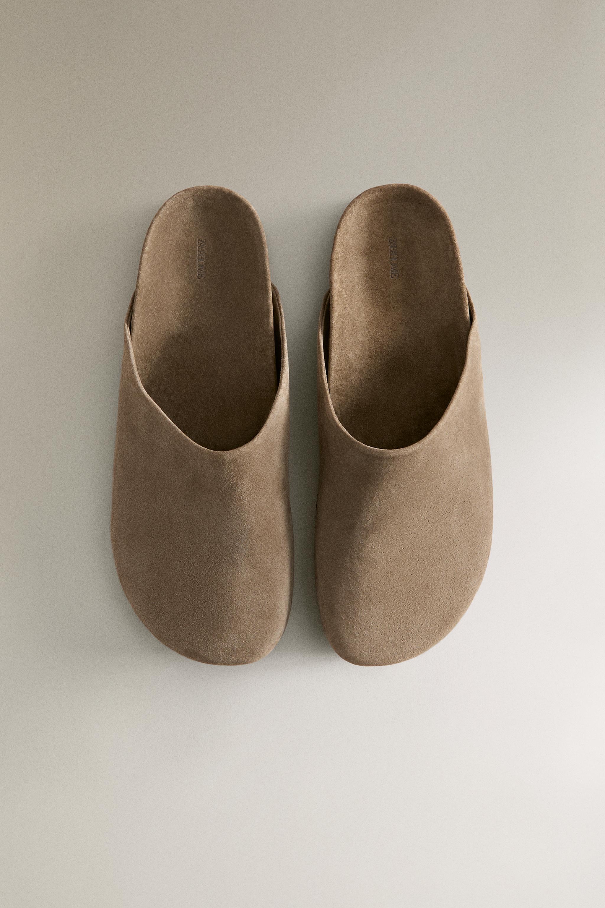 MINIMAL LEATHER MULE CLOG SLIPPERS